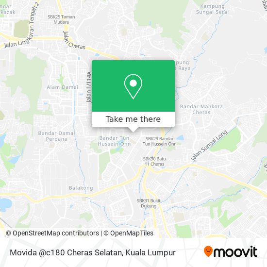 Peta Movida @c180 Cheras Selatan