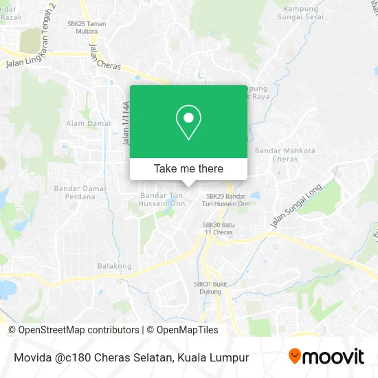 Movida @c180 Cheras Selatan map