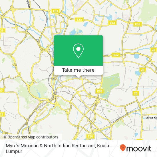 Myra's Mexican & North Indian Restaurant map