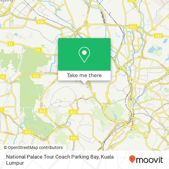 National Palace Tour Coach Parking Bay map