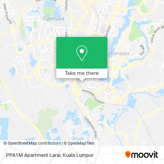 PPA1M Apartment Larai map