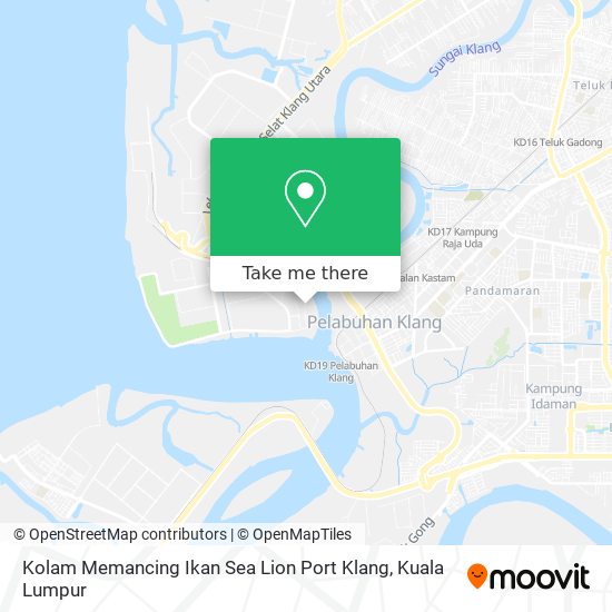 Peta Kolam Memancing Ikan Sea Lion Port Klang