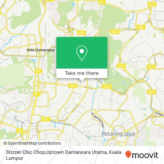 Peta Stizzer Chic Chop,Uptown Damansara Utama