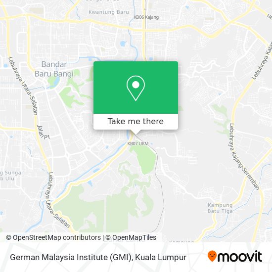 German Malaysia Institute (GMI) map