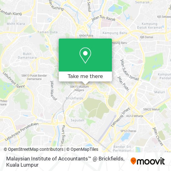 Malaysian Institute of Accountants™ @ Brickfields map
