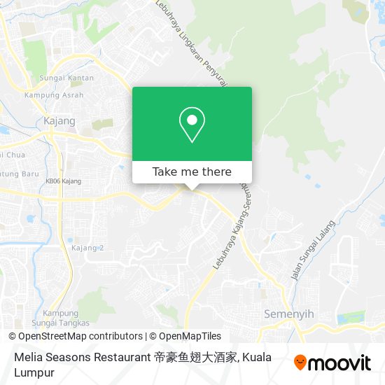 Melia Seasons Restaurant 帝豪鱼翅大酒家 map