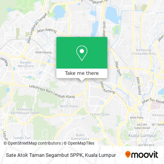 Sate Atok Taman Segambut SPPK map