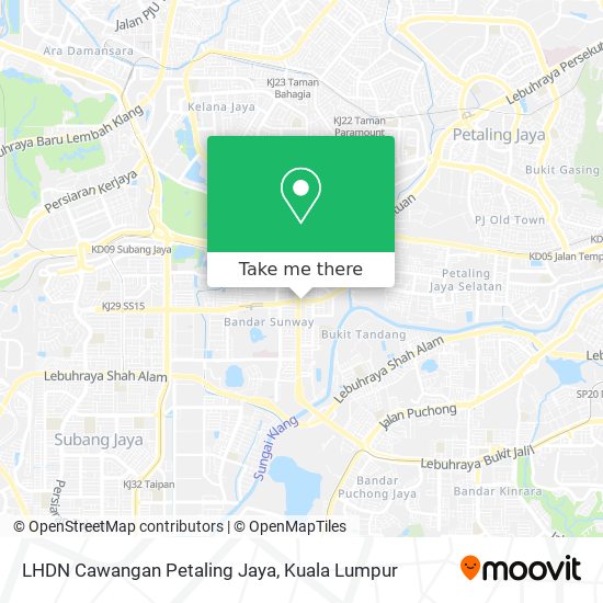 LHDN Cawangan Petaling Jaya map