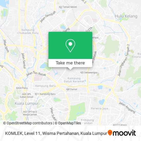 KOMLEK, Level 11, Wisma Pertahanan map