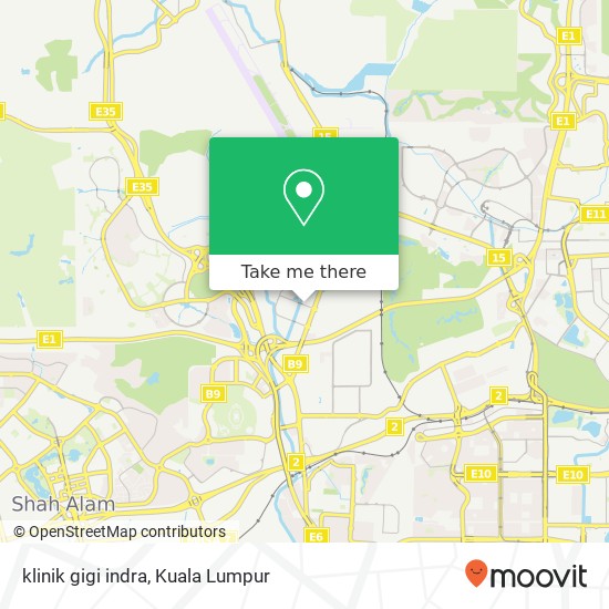 klinik gigi indra map