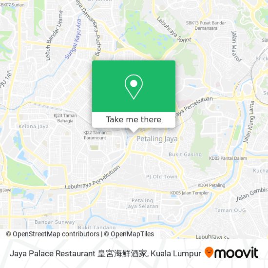 Jaya Palace Restaurant 皇宮海鮮酒家 map