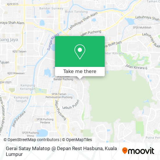 Gerai Satay Malatop @ Depan Rest Hasbuna map