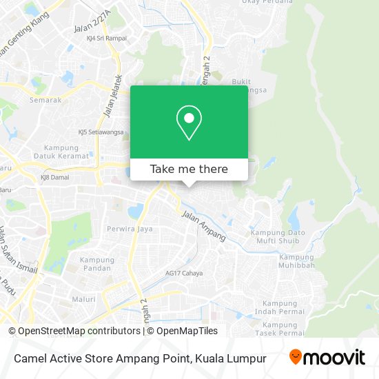 Camel Active Store Ampang Point map