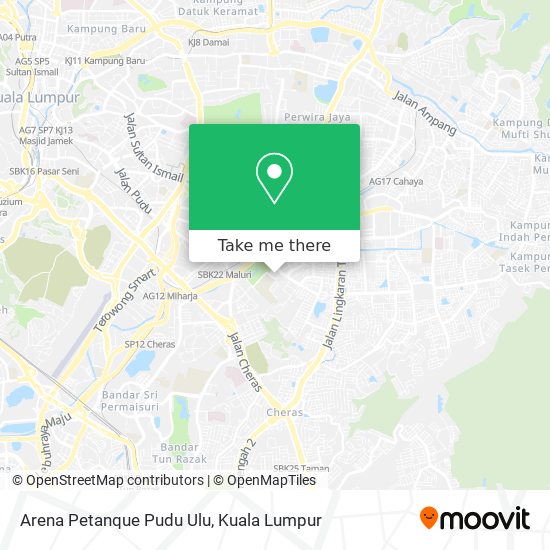 Arena Petanque Pudu Ulu map