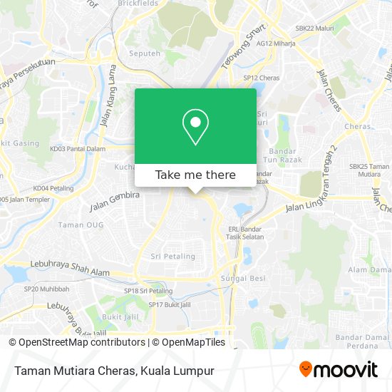 Taman Mutiara Cheras map