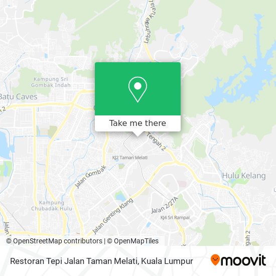 Peta Restoran Tepi Jalan Taman Melati