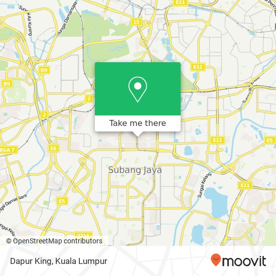 Dapur King map