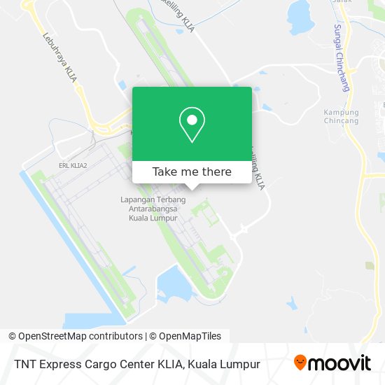 Peta TNT Express Cargo Center KLIA