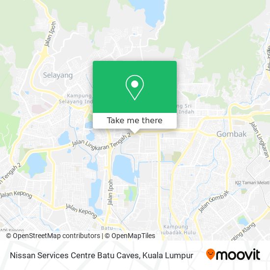 Nissan Services Centre Batu Caves map