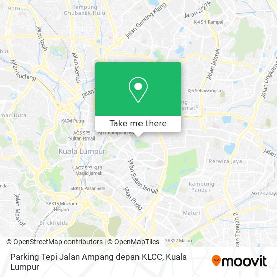 Peta Parking Tepi Jalan Ampang depan KLCC