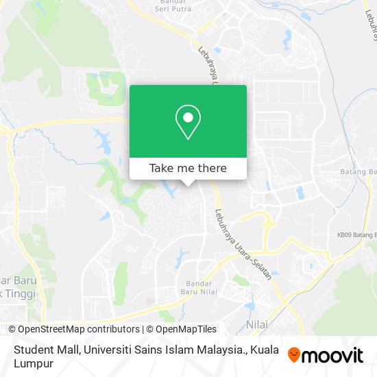 Student Mall, Universiti Sains Islam Malaysia. map