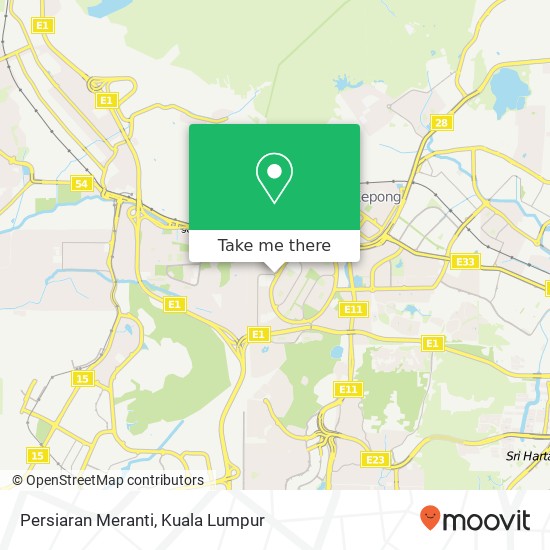 Persiaran Meranti map