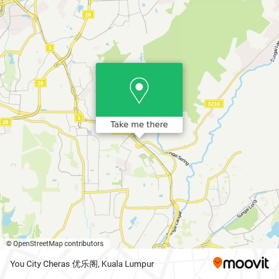 You City Cheras 优乐阁 map