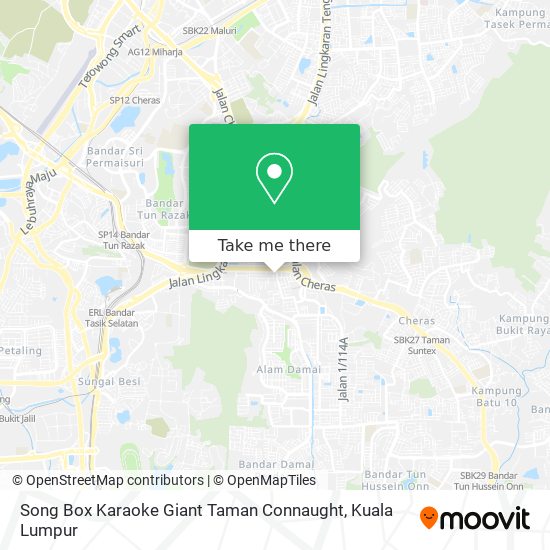 Song Box Karaoke Giant Taman Connaught map
