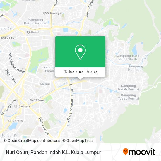 Peta Nuri Court, Pandan Indah.K.L