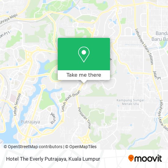 Hotel The Everly Putrajaya map