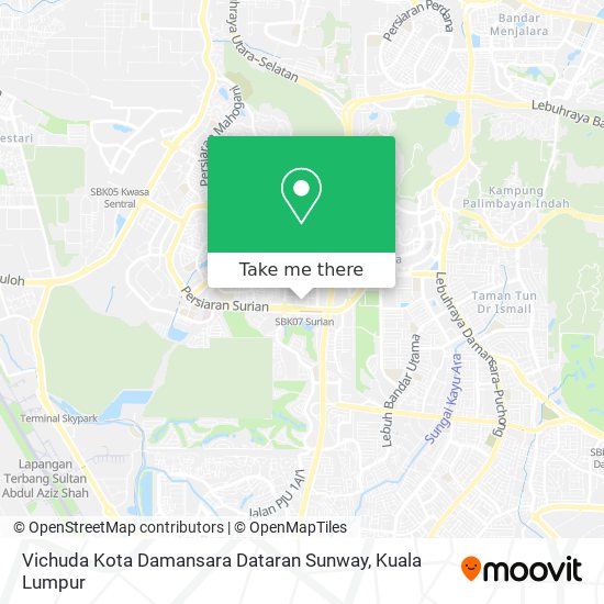 Peta Vichuda Kota Damansara Dataran Sunway