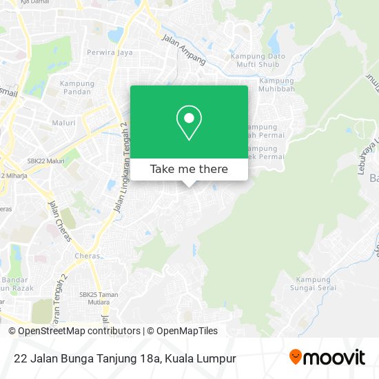 Peta 22 Jalan Bunga Tanjung 18a
