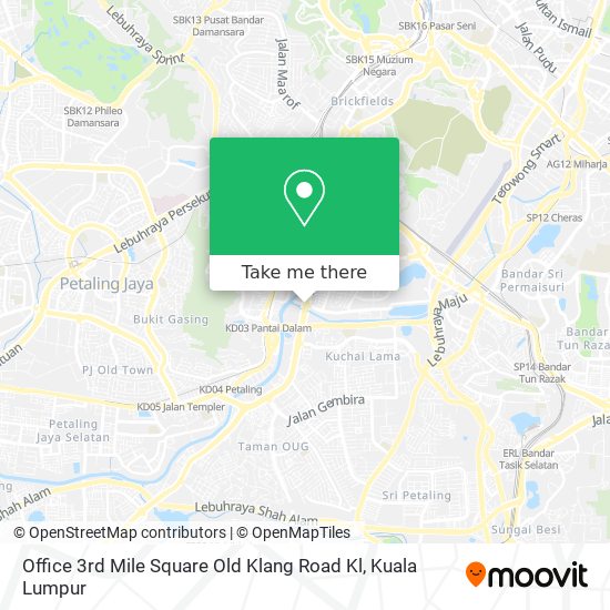 Office 3rd Mile Square Old Klang Road Kl map