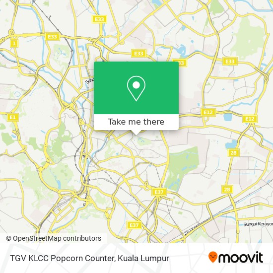 TGV KLCC Popcorn Counter map