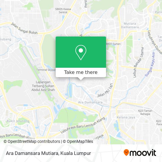 Ara Damansara Mutiara map