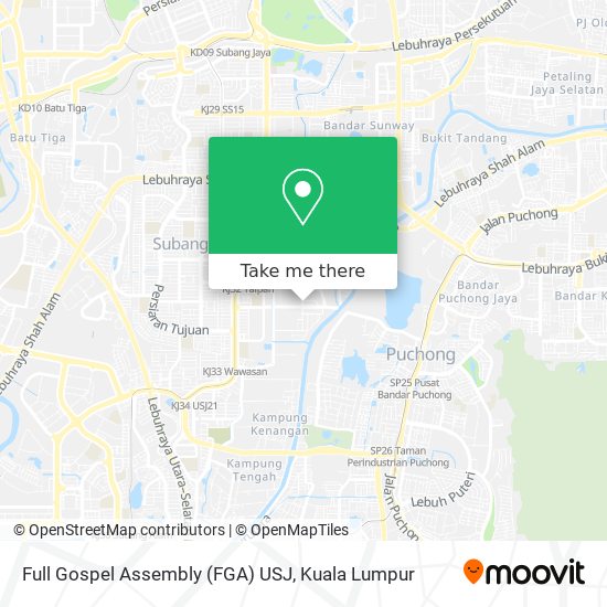 Full Gospel Assembly (FGA) USJ map