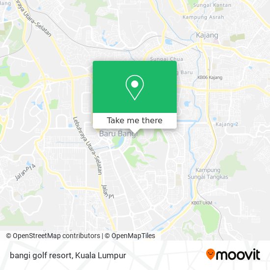 bangi golf resort map