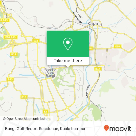 Bangi Golf Resort Residence map