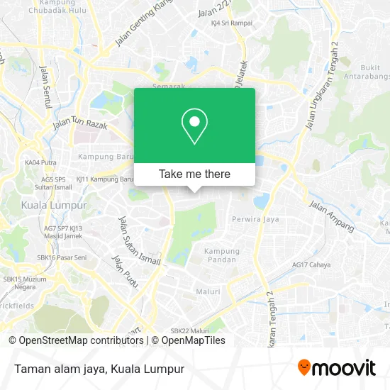Taman alam jaya map