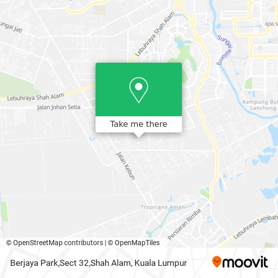 Peta Berjaya Park,Sect 32,Shah Alam