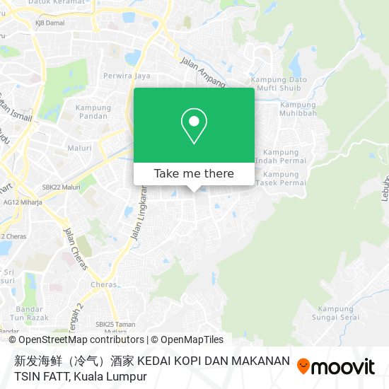 新发海鲜（冷气）酒家 KEDAI KOPI DAN MAKANAN TSIN FATT map