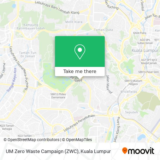 UM Zero Waste Campaign (ZWC) map