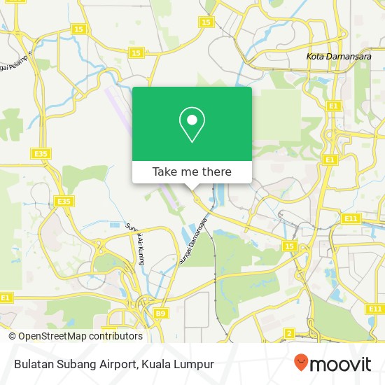 Bulatan Subang Airport map