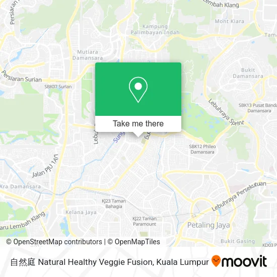 自然庭 Natural Healthy Veggie Fusion map