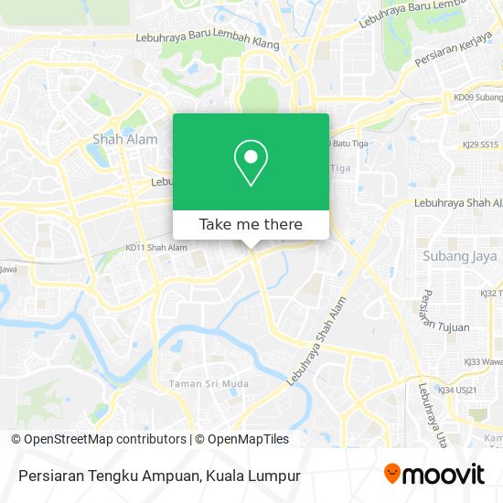 Persiaran Tengku Ampuan map