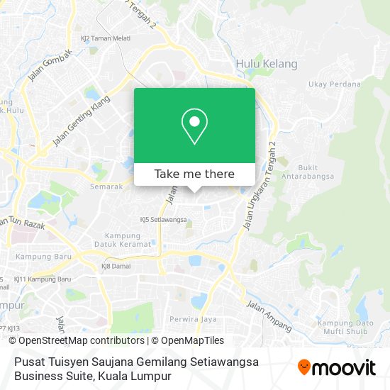 Pusat Tuisyen Saujana Gemilang Setiawangsa Business Suite map