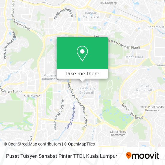 Pusat Tuisyen Sahabat Pintar TTDI map