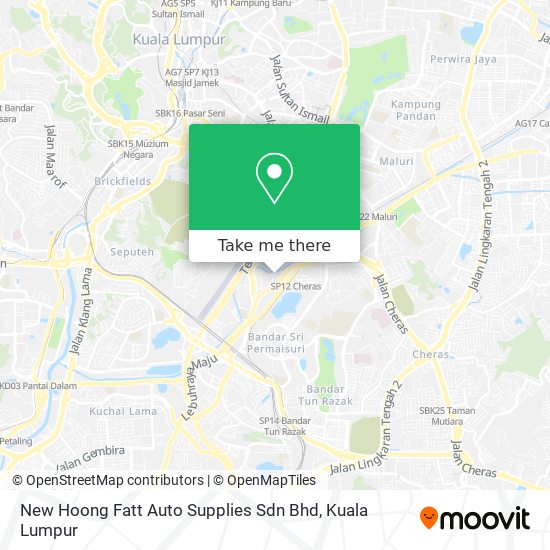 Peta New Hoong Fatt Auto Supplies Sdn Bhd