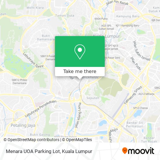 Menara UOA Parking Lot map