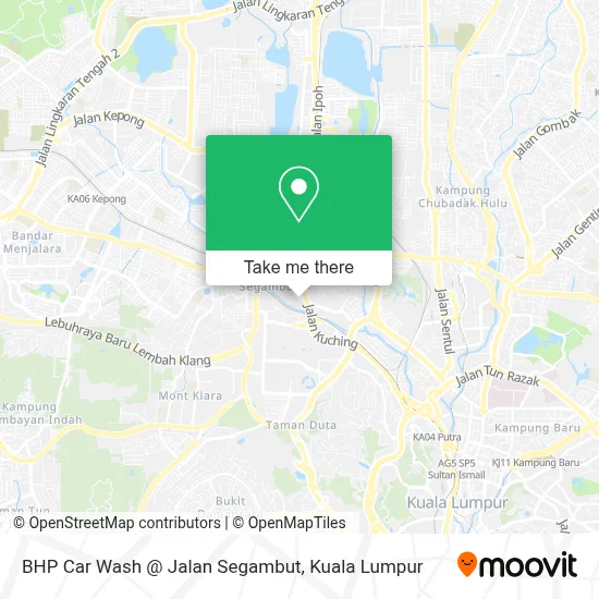 BHP Car Wash @ Jalan Segambut map